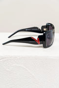 Sunglasses with Red V Detailing Coeur Cult Core