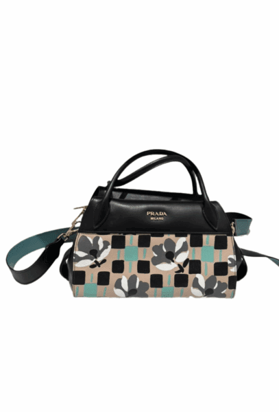Hand Bag - Black/Dusty Rose /Green Coeur Cult Core