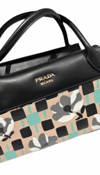 Hand Bag - Black/Dusty Rose /Green Coeur Cult Core