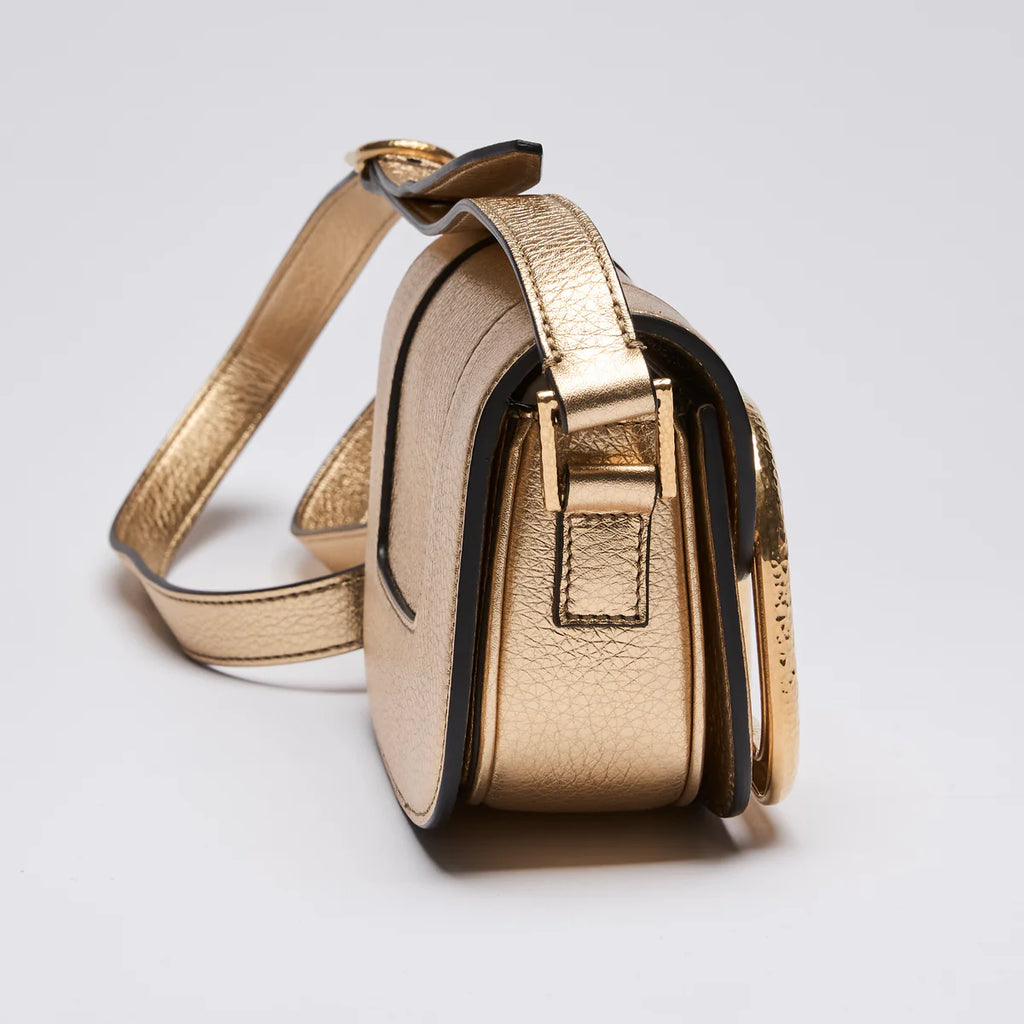 Valentino Garavani Gold Supervee Crossbody Bag Coeur Cult Core