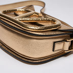 Valentino Garavani Gold Supervee Crossbody Bag Coeur Cult Core