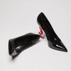 YSL Patent Opyum 100 Pump Heels With Red YSL Heel size 39