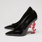 YSL Patent Opyum 100 Pump Heels With Red YSL Heel size 39